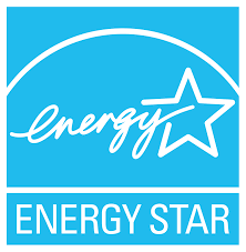 Energy star logo in Blue background